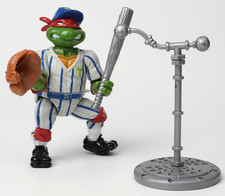 Vtg 1991 TMNT Teenage Mutant Ninja Turtles Figure Grand Slammin Raph - COMPLETE