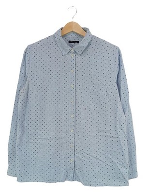 MARC O POLO Langarmhemd Damen Hemd Gr. DE 40 blau Casual-Look