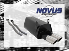 NOVUS Sportauspuff Gruppe N ESD 2x 76 mm SR-Design für 3er BMW E36 325i