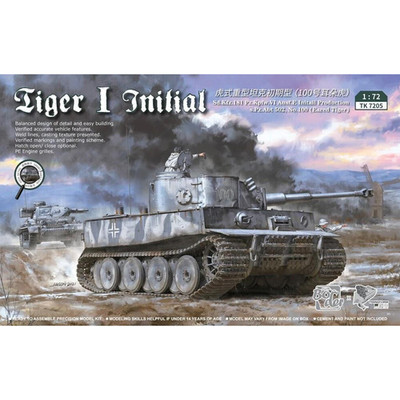 Border Model TK-7205 1:72 Tiger I Initial Sd.Kfz.181 Pz.Kpfw.VI Ausf.E ...