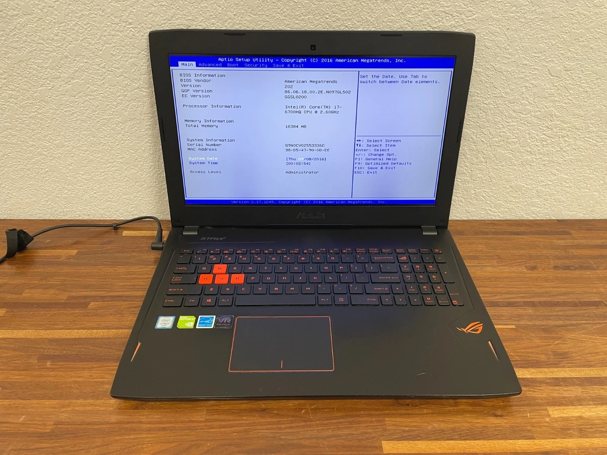 ASUS Intel Core i7 6th Gen. PC Laptops & Netbooks 2.50-2.99 GHz
