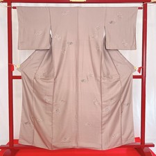 Japanese Kimono 'KOMON' Silk/Vintage/History/Traditional/Length:163cm N0389