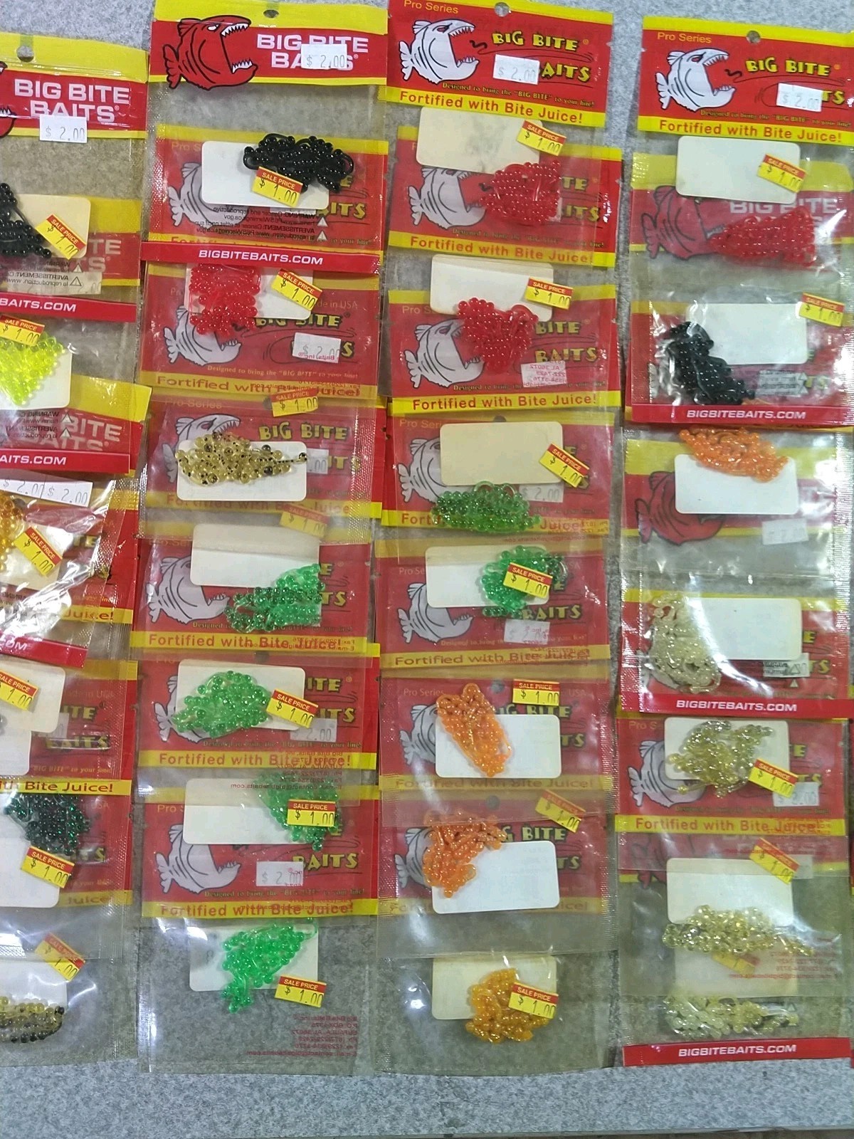 Lot Of 46pks Big Bite Baits Ballzy Panfish & Trout Lures