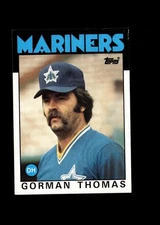 Gorman Thomas - 1986 Topps Baseball #750 - Seattle Mariners + FAST FREE Ship