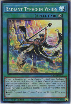 Radiant Typhoon Vision - RA05-EN075  - Super Rare  - NM/M