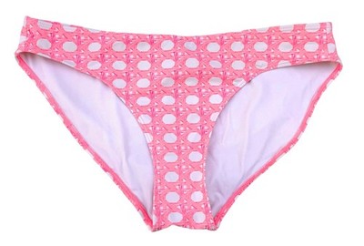 Vineyard Vines Bikini Bottom Womens Size Medium M Pink White Caning Print Swim