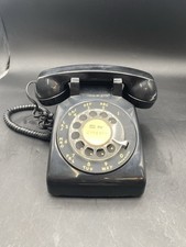 Vintage WESTERN ELECTRIC BLACK 500DM ROTARY DESK PHONE TELEPHONE