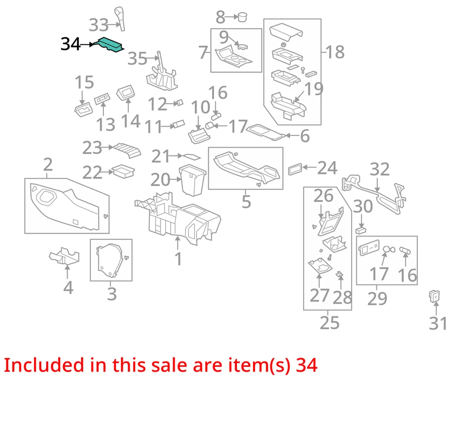 FITS 2007-2010 SATURN OUTLOOK BEZEL ASM-A/TRNS CONT LVR 15879672 -  NEW OEM - Image 3 of 4