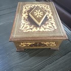 Vintage MADE IN ITALY Floral Wood Inlay REUGE Music Jewelry  Box “The Godfather” — photo 6