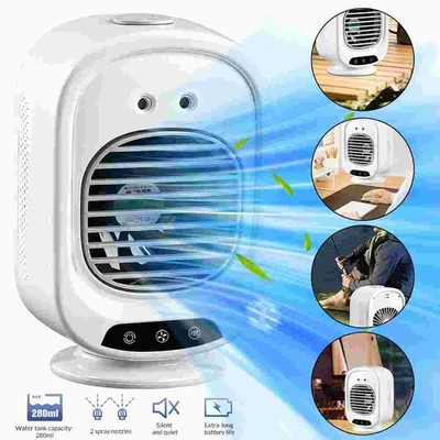 Portable Air Conditioner,Air Cooler Evaporative Personal Mini AC 3 Speeds 2 Mist