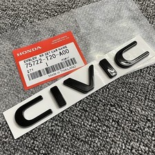 Trunk Lid Letter Emblem Fit For Honda 062025 Civic Car Name Sport Black Badge