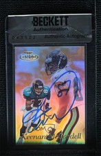 BAS 1999 Topps Gold Label Class 3 Keenan McCardell #48 Beckett Auth Sticker 3c7