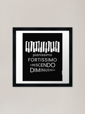 Pianissimo Fortissimo Gerahmtes Kunstdruck Pr Gerahmtes Wandbild Poster Leinwanddruck Bild