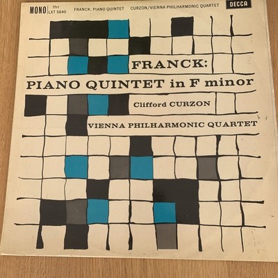 DECCA LXT 5640 Franck: Piano Quintet in F minor Curzon Vienna Philharmonic 