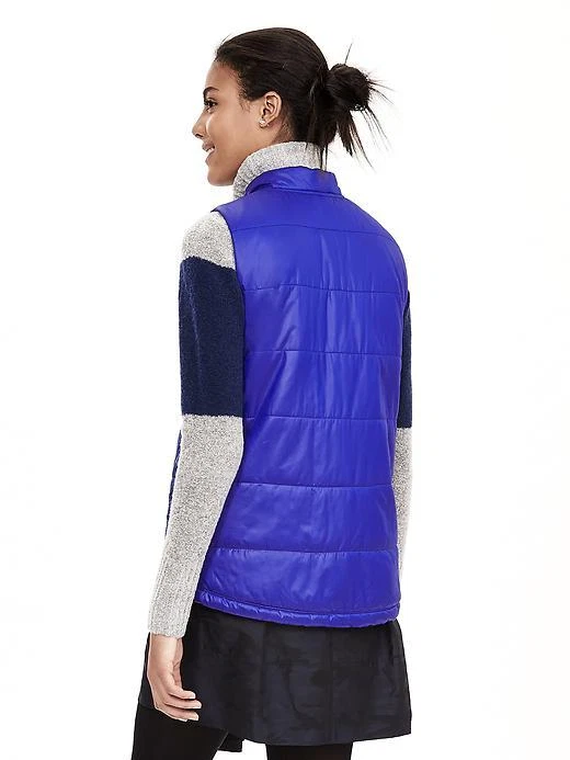 NWT Banana Republic Drawstring Puffer Vest, Lime Green Size XSP XS