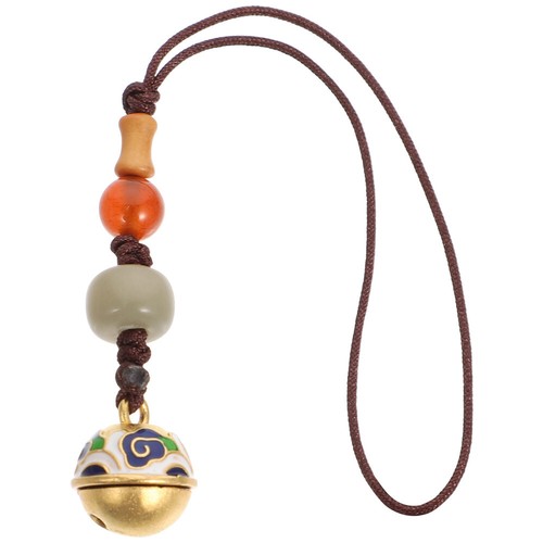 Auspicious Cloud Bell Lanyard Miss Short Style Brass Pendant Retro Phone - Zdjęcie 9 z 12