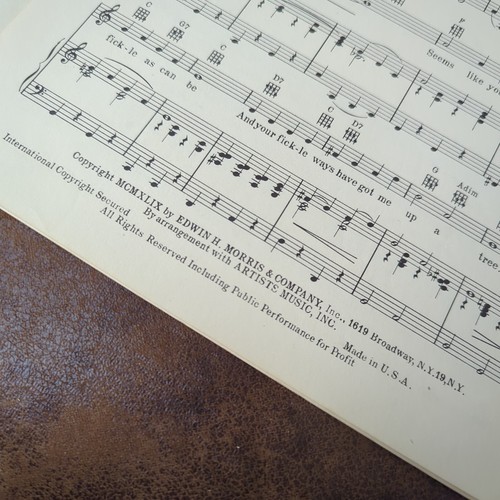 Quicksilver By Irving Taylor George Wyle Bing Crosby (Vintage Sheet Music 1949) - Picture 3 of 3