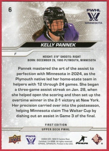2024-25 Upper Deck PWHL Hockey Base Hockey Cards "You Pick from list" - Picture 13 of 101