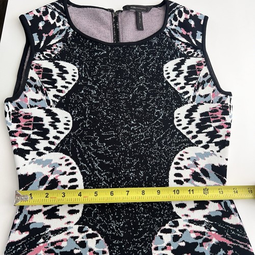 BCBG Maxazria Audrie Butterfly Knit Jacquard Bodycon Dress Gr. S Cocktail Evening - Bild 14 von 14