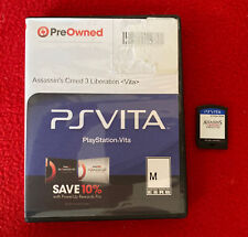 Assassin's Creed III 3 Liberation | PlayStation Vita 2011 Cartridge & Hard Case