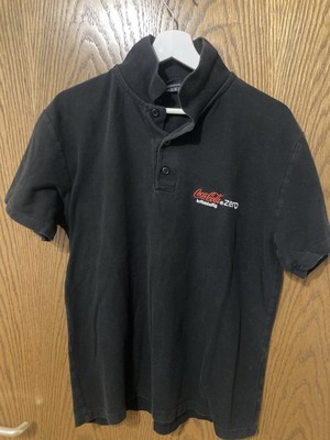 Coca- Cola Zero Herren Polo T Shirt Size Größe L Men's Black Schwarz