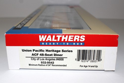 Coche comedor Walthers 932-9542 Union Pacific City of Los Angeles ACF 48 asientos #4808 - Imagen 4 de 5