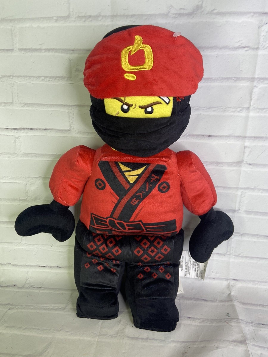 Lego Ninjago Plush Red Ninja Warrior With Mask And Headband Pillow