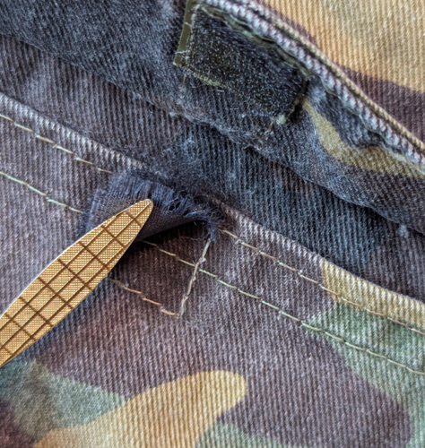 Vintage 70s/80s Woodland Camo Faded Boxy Fleece Lined Workwear Jacket XL - Picture 10 of 10