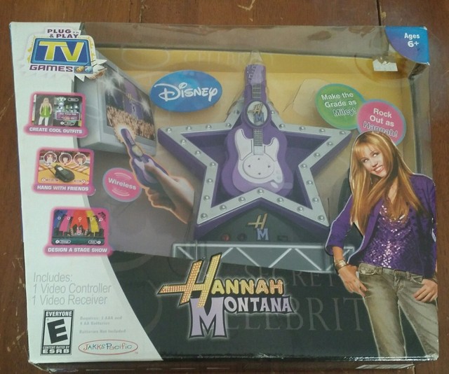 Disney HANNA MONTANA PLUG N PLAY TV DESIGN GAME NEW eBay