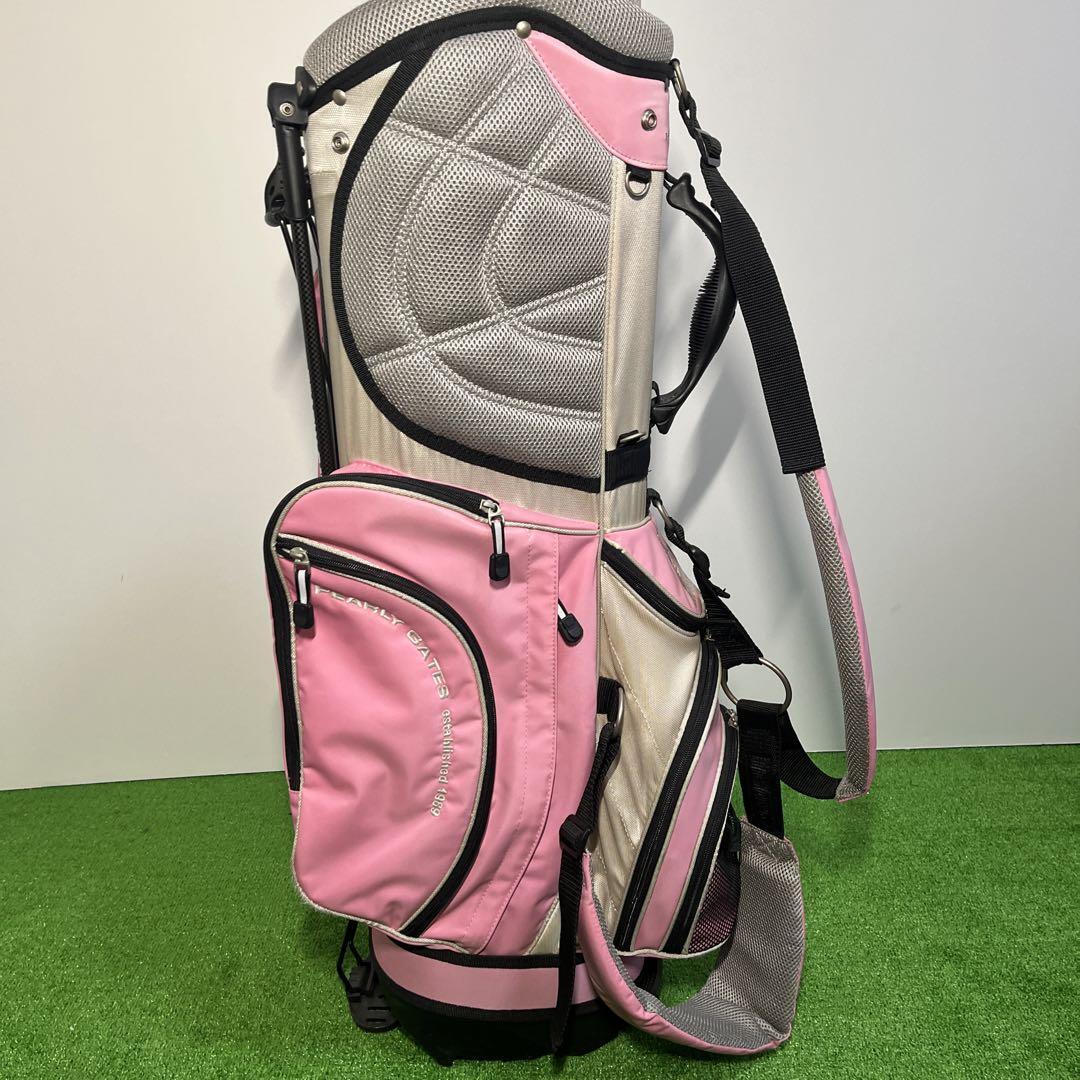 パーリゲイツ　レディース PEARLY GATES Established 1989 Stand Type Golf Caddy Bag Pink