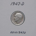 1947-D Roosevelt, 1947-P Roosevelt, 1947-S Roosevelt dimes, 3 dimes 90% silver — photo 1