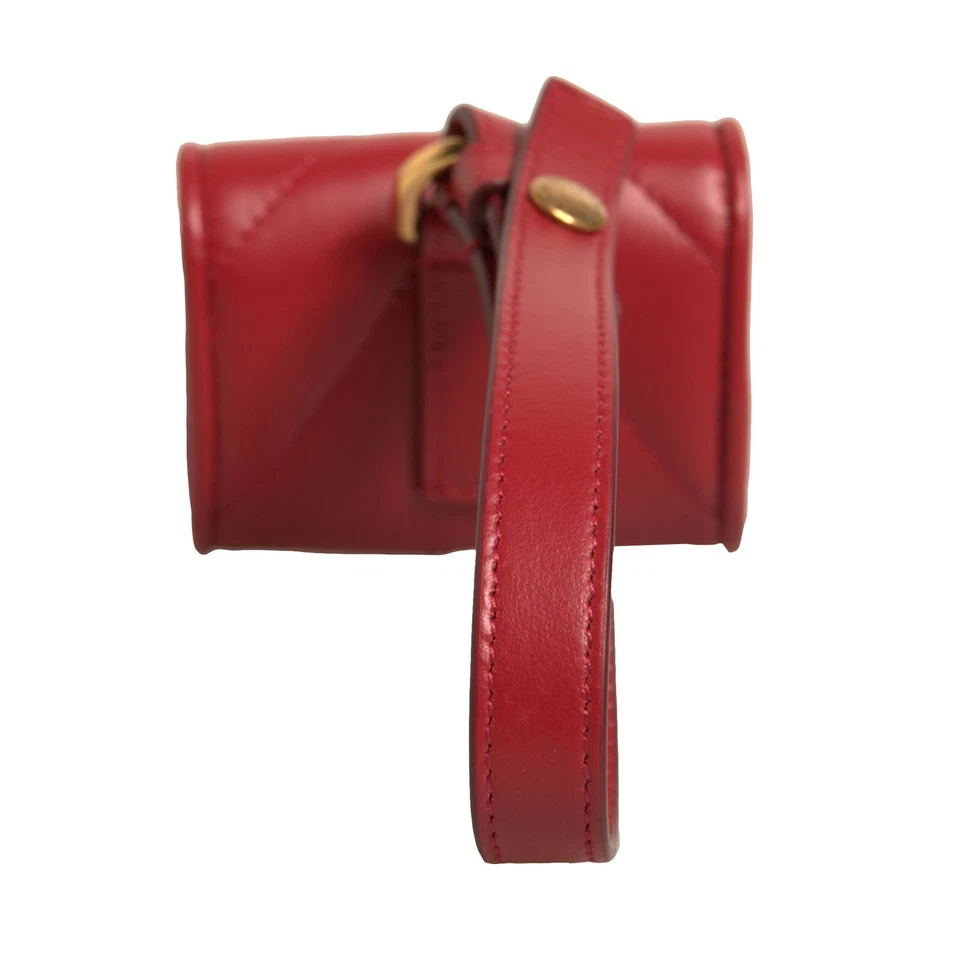 DOLCE & GABBANA Airpod Case Red Leather Devotion Heart Strap Women RRP 1560usd - Image 3 of 4