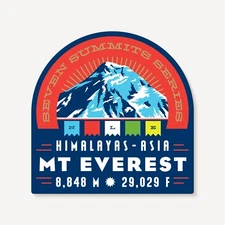 Mt Everest Himalayas Asia Seven Summits Sticker