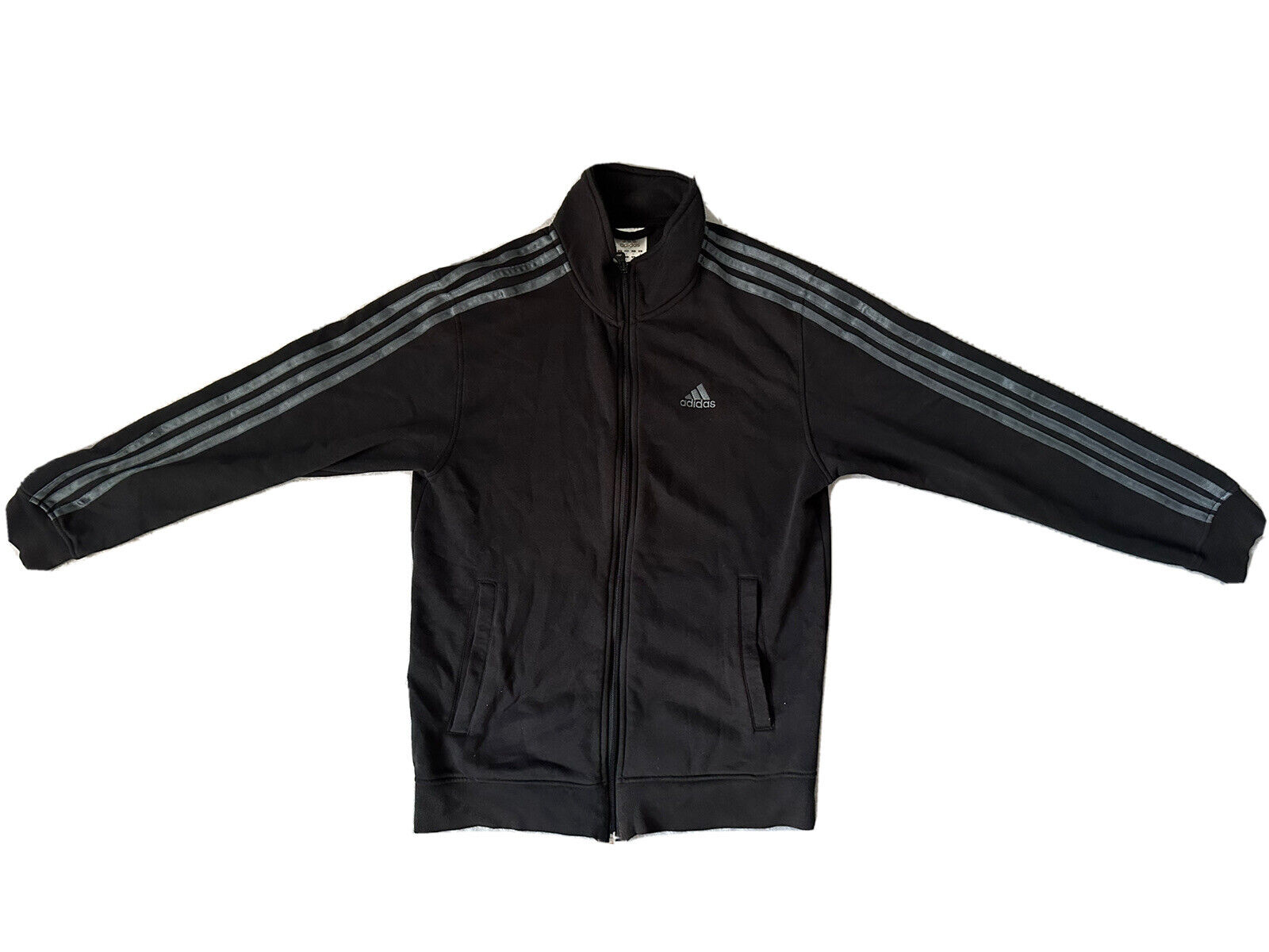 Mens Adidas Black Zip Jacket Pre-owned RN#88387 CA#40312 Size S |