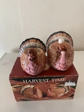Harvest Time • Thanksgiving Turkey Sugar And Creamer Hand Painted
