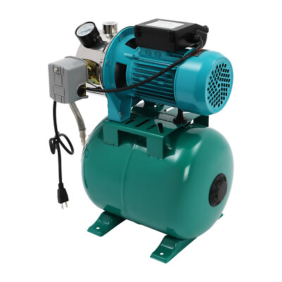 1HP Shallow Well Pump with Pressure Tank, 0.75kw Irrigation Water Pump 3420r/min
