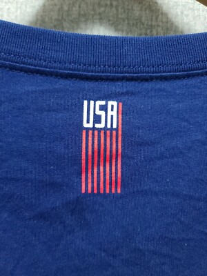 Nike Womens AJ8080 492 FIFA World Cup USA Soccer Blue Crop Top