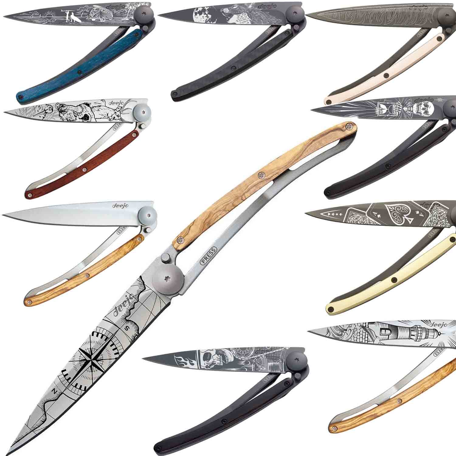 Thumbnail - Taschenmesser 37g Von Deejo Tattoo Geschenkidee Männer Brieföffner