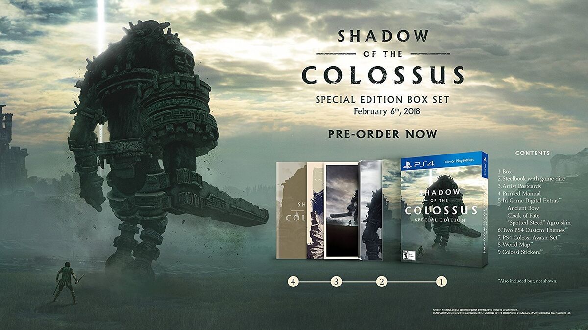 Shadow of the Colossus Special Edition, Sony, PlayStation 4, 711719518303 