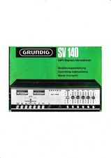 Manuale Di Istruzioni Per Grundig SV 140