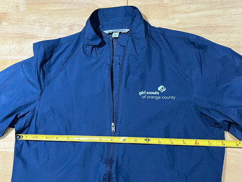 Girl Scouts of Orange County Navy Blue Full Zip Windbreaker Jacket - Women's S - Picture 6 of 10