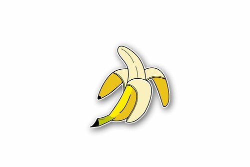 Sticker Vinyl Banana Car Motorbike - 第 1/1 張圖片