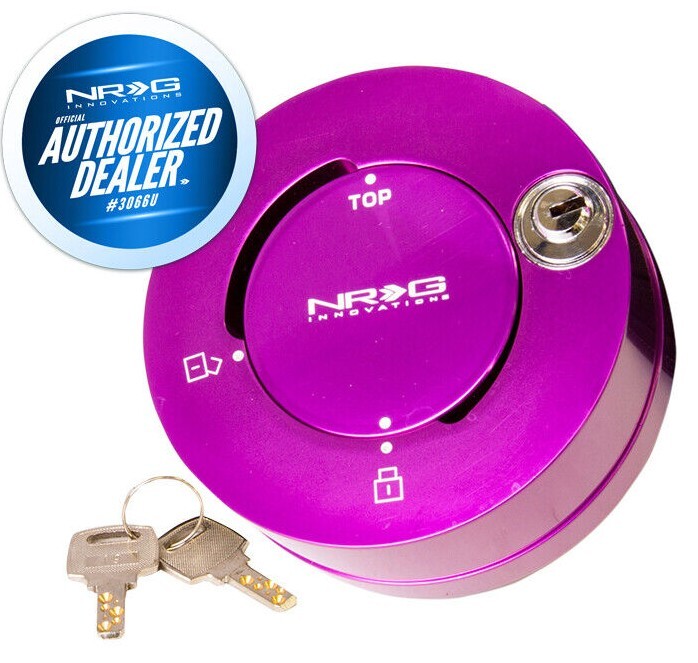 NEW NRG Steering Wheel Quick Release Quick Lock Purple + 2 Keys