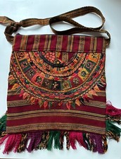Crossbody Purse Bag Embroidered Boho Hippie - Guatemala - Mayan - Multicolor