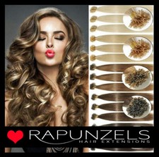 Nail U-Tip Pre-bonded Keratin Silky Straight 100% HUMAN Hair Extensions 20" long