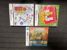 -NO GAMES- Lot of 3  Nintendo DS GAME CASES ONLY All with manuals
