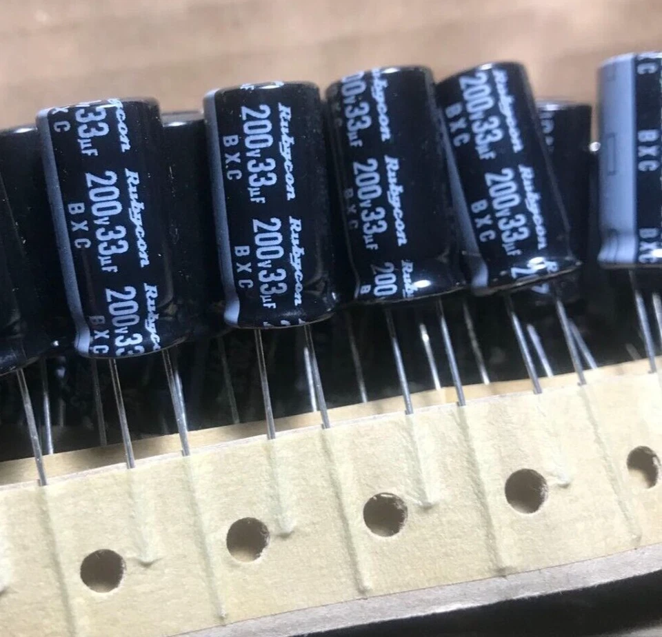 Rubycon 200v33uf Radial Electrolytic Capacitor 33uf 200v Replacing 160v 100v 63v
