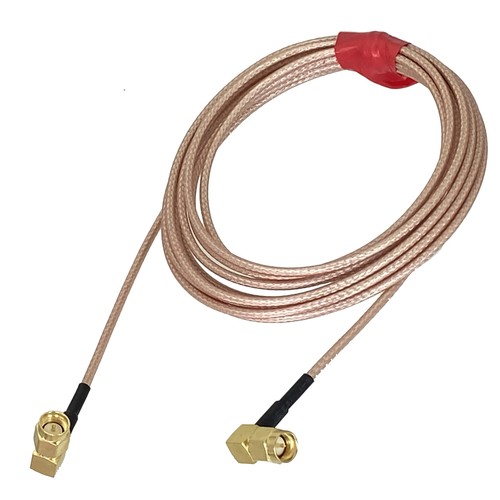SMA Male Plug Right Angle To SMA Male Right angle Crimp RG316 Cable RF Pigtail - Picture 2 of 8
