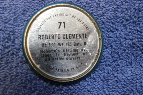 1971 Topps Roberto Clemente baseball coin #71 (High grade!) - Picture 2 of 2