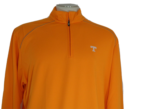 Pullover Cutter Buck Big Para Hombre UT Tennessee DryTec Naranja Cuarto Cremallera - 3XL/TTG - Imagen 3 de 13